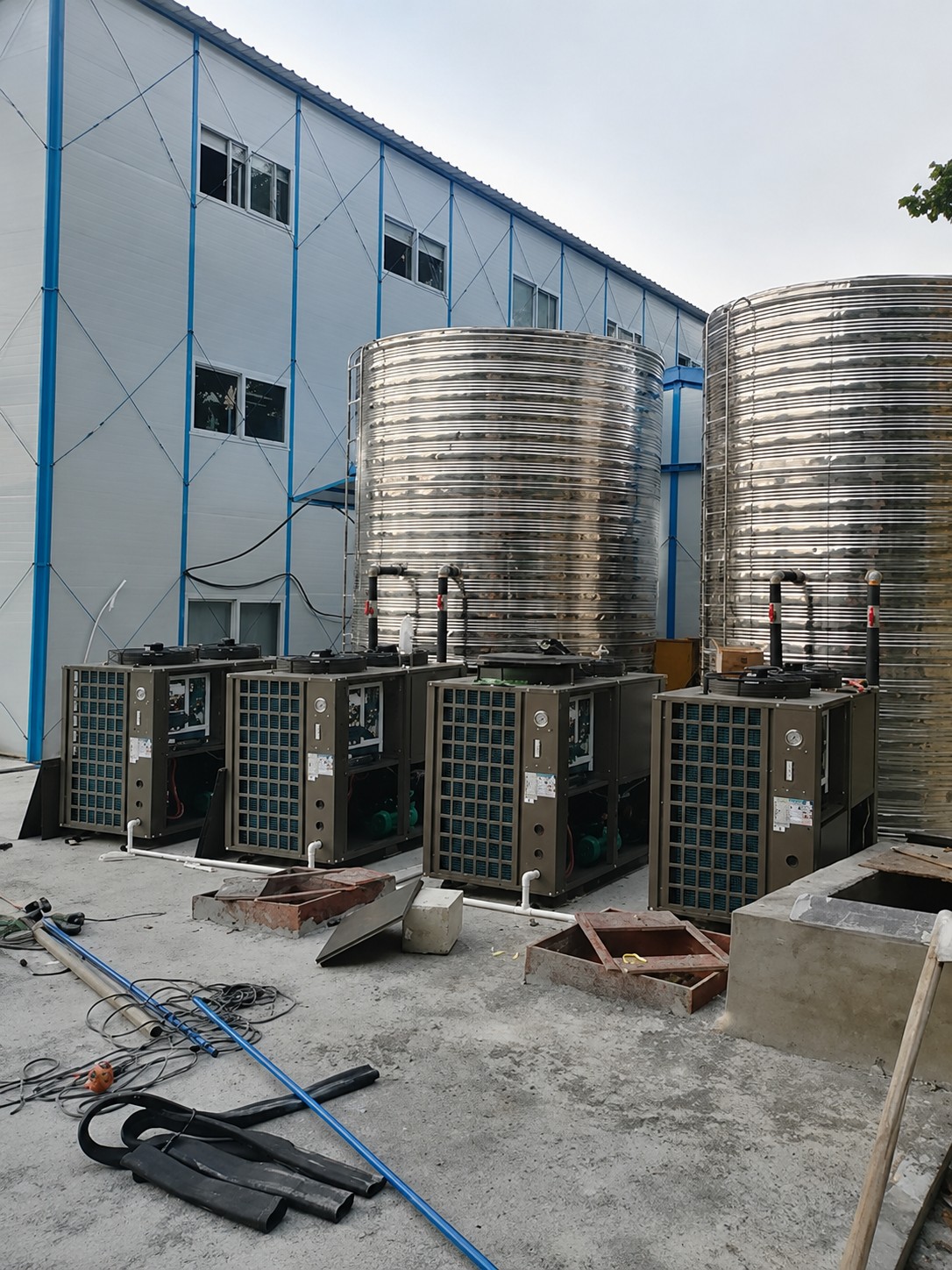 Construction Site Heat Pump Application