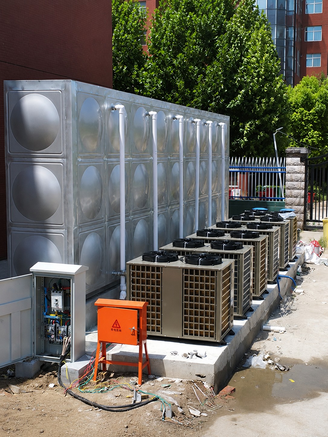 School Air Source Heat Pump Application