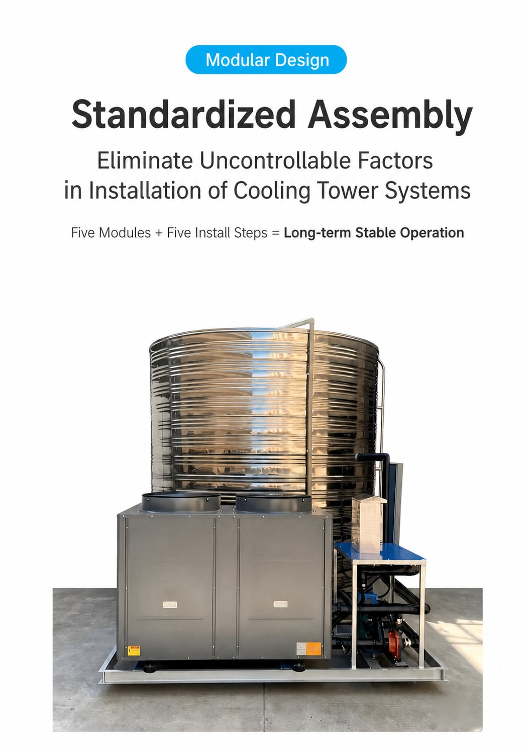 Integrated Air Source Heat Pump Water Heater for Temporary Dormitories detail 10