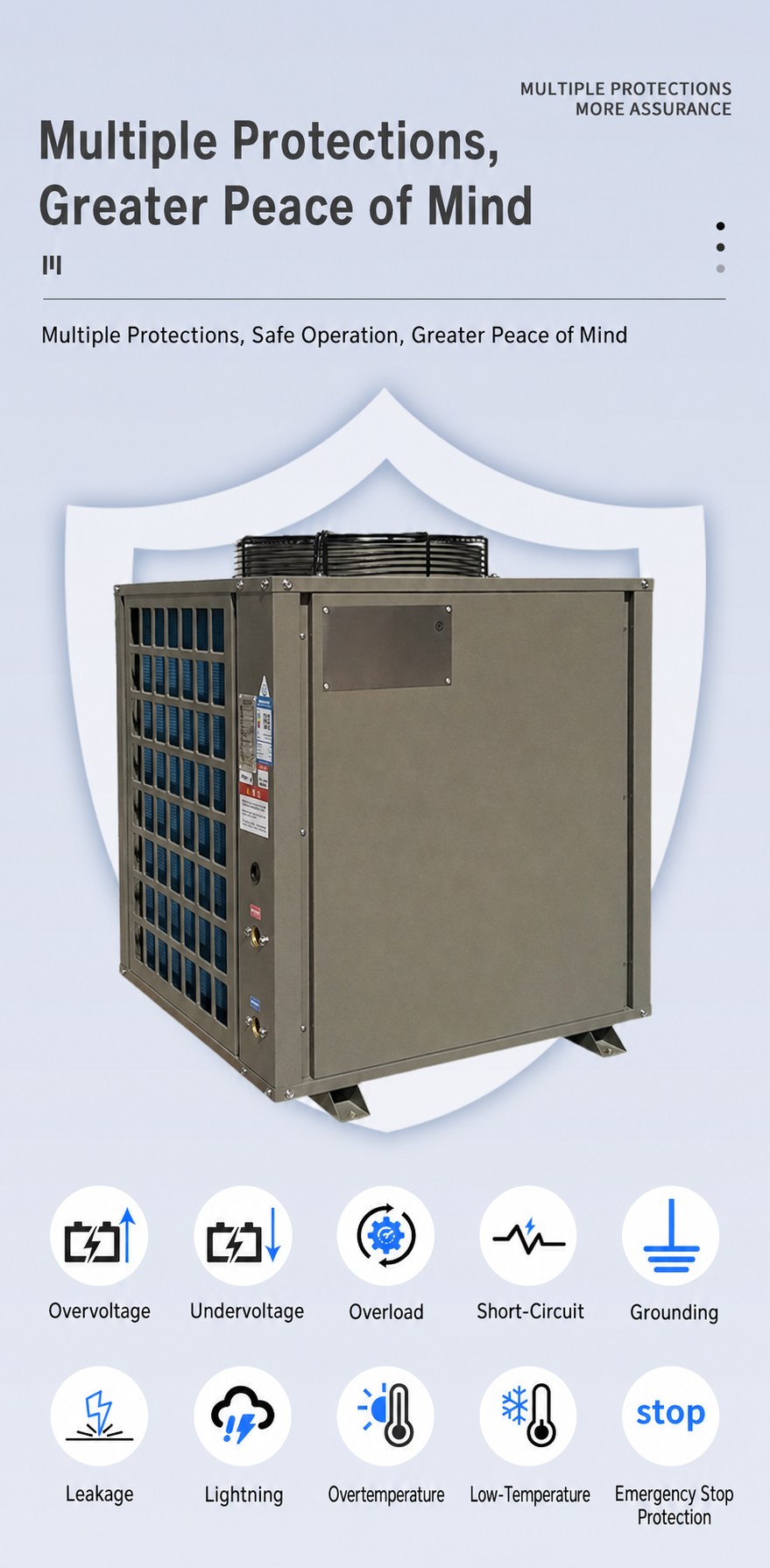 Commercial Air Source Heat Pump Water Heater for Hotels and Residential Buildings detail 7