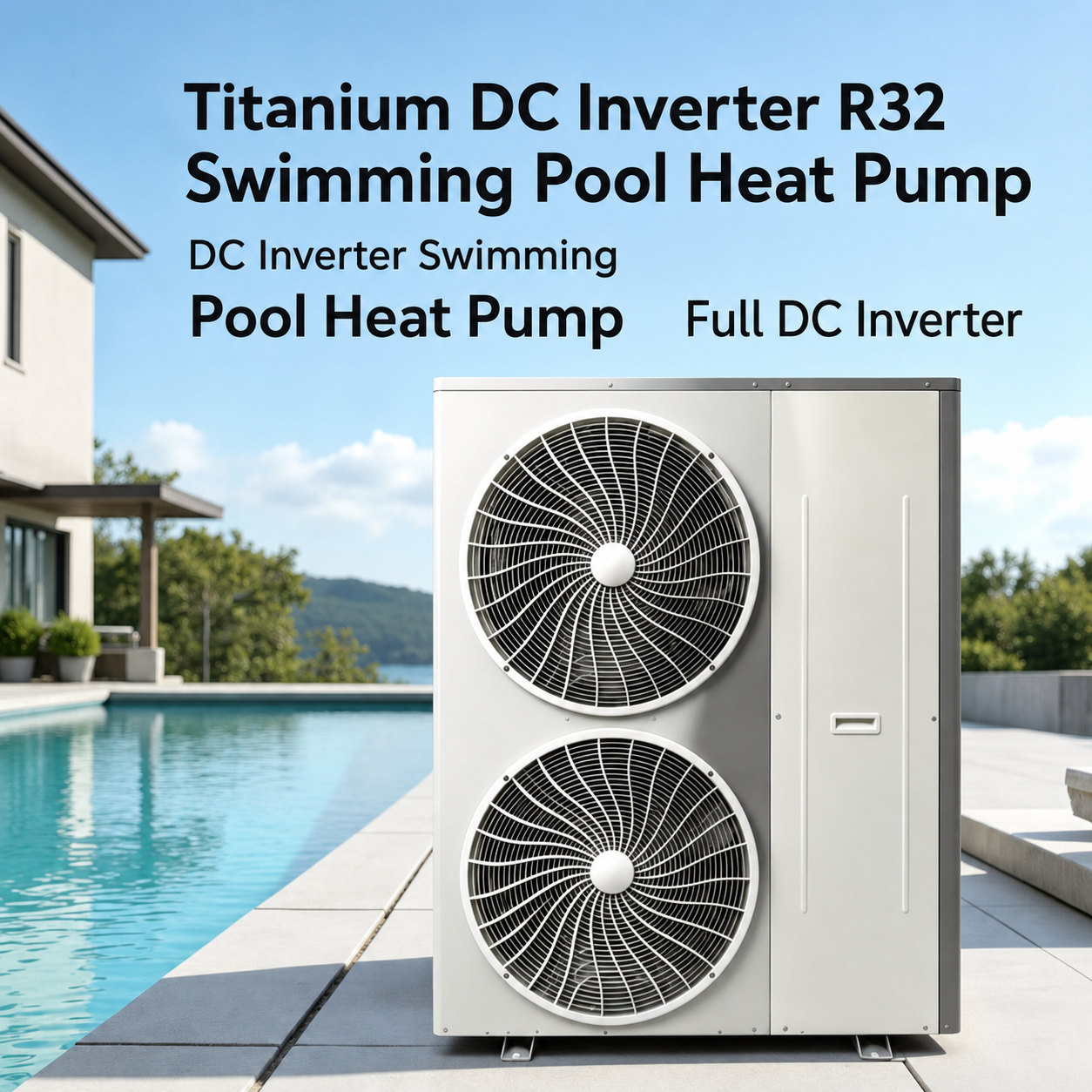 JiuHeng R32 inverter swimming pool heat pump detail 4