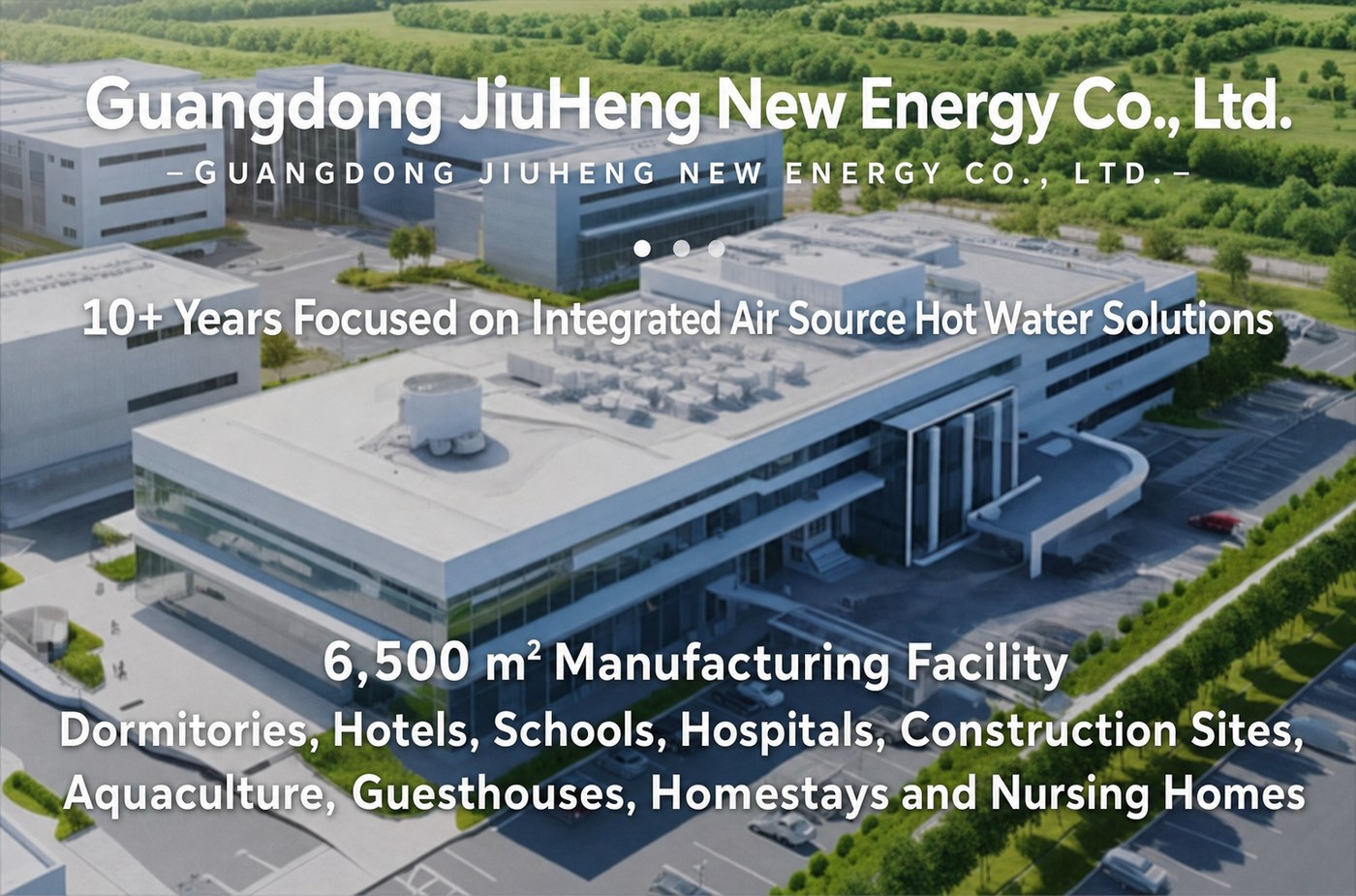 JiuHeng commercial air source heat pump water heater detail 1