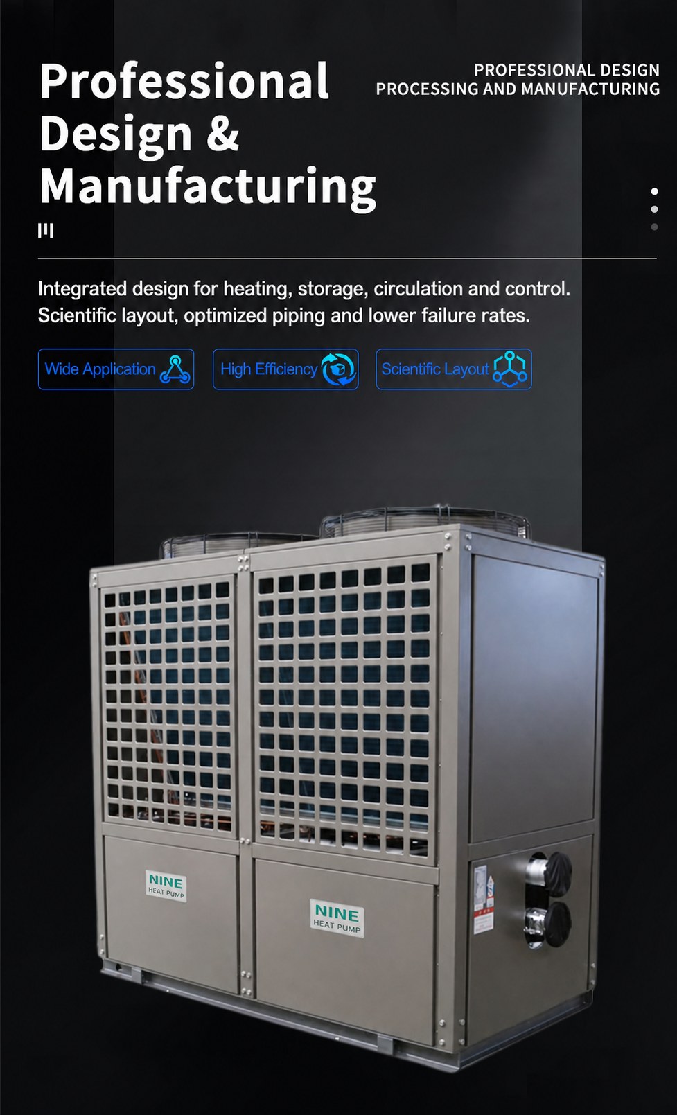 High-Temperature Commercial Air Source Heat Pump Heating Unit detail 5