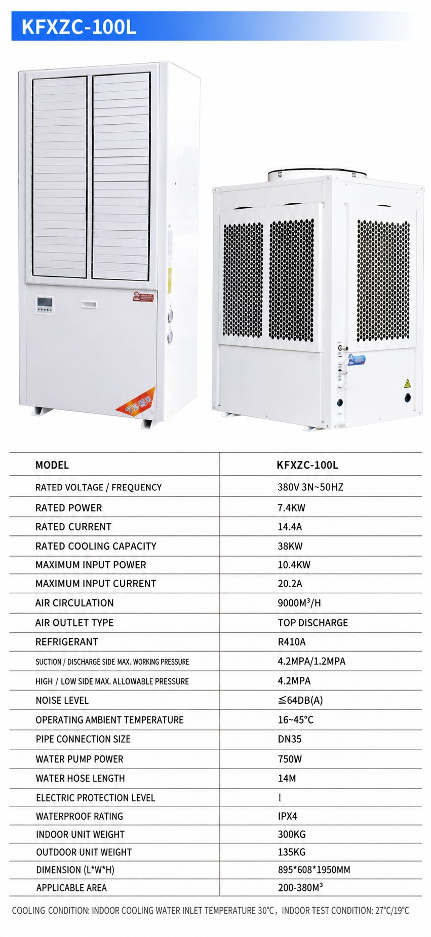 Vertical Energy-Saving Evaporative Air Cooler for Industrial Workshops detail 14