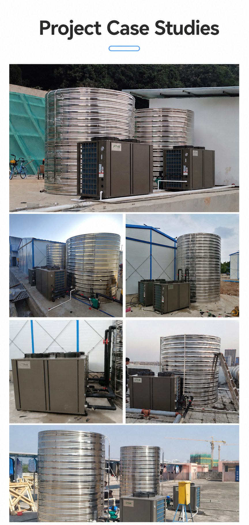 Large Commercial Air Source Heat Pump Water Heater System detail 10