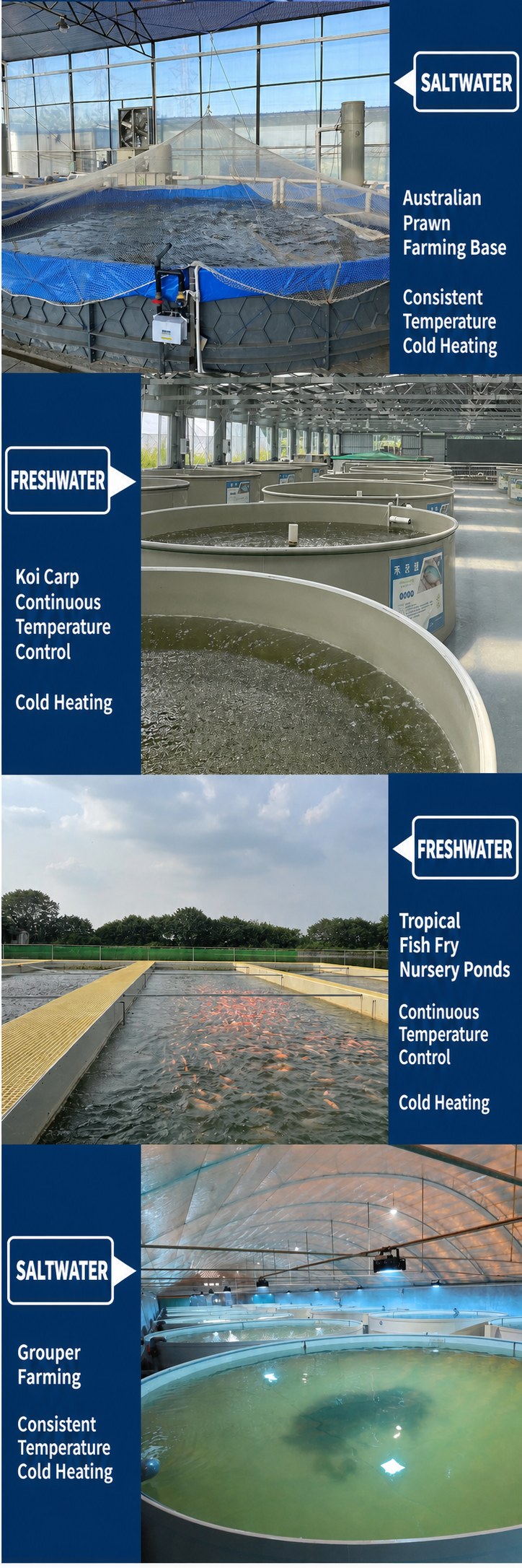 Precision Aquaculture Air Source Heat Pump for Fish and Shrimp Farming detail 8