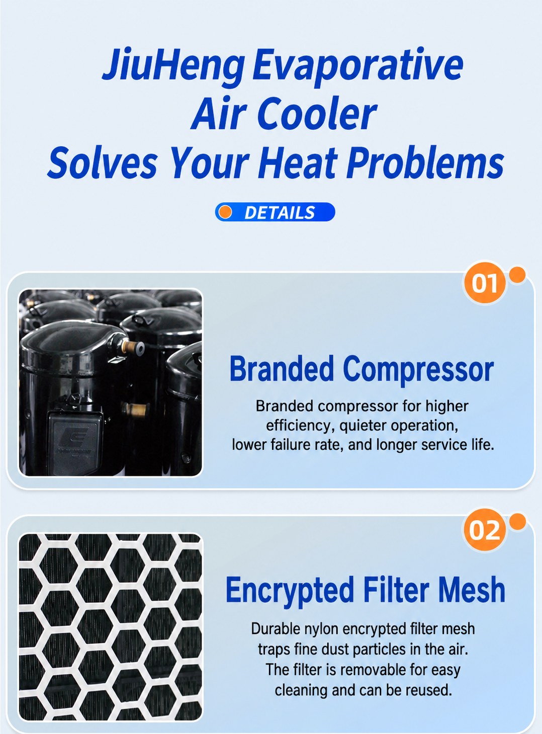 Industrial Air-Cooled Water Chiller for Mold and Process Cooling detail 6