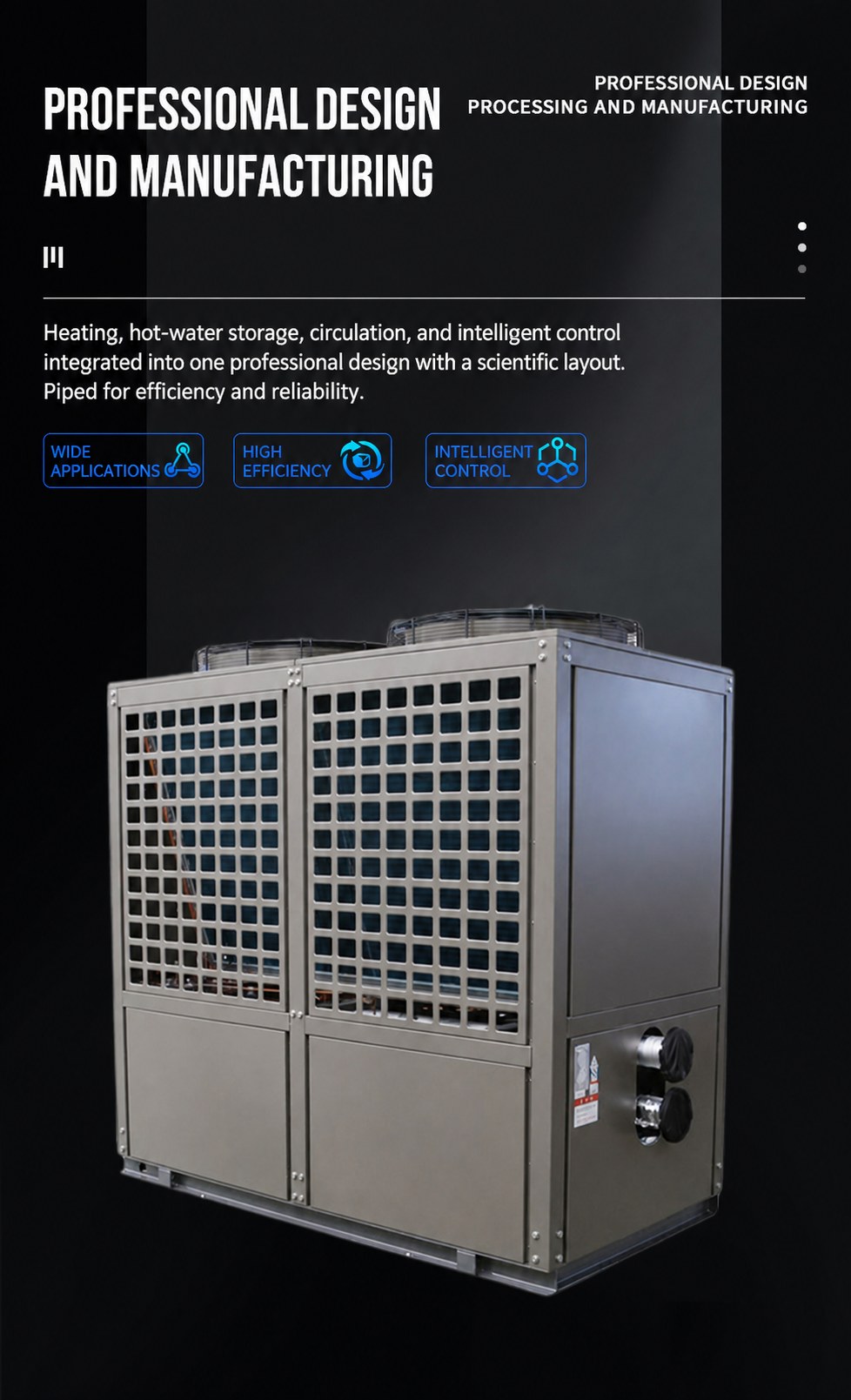 Large Commercial Air Source Heat Pump Water Heater System detail 6