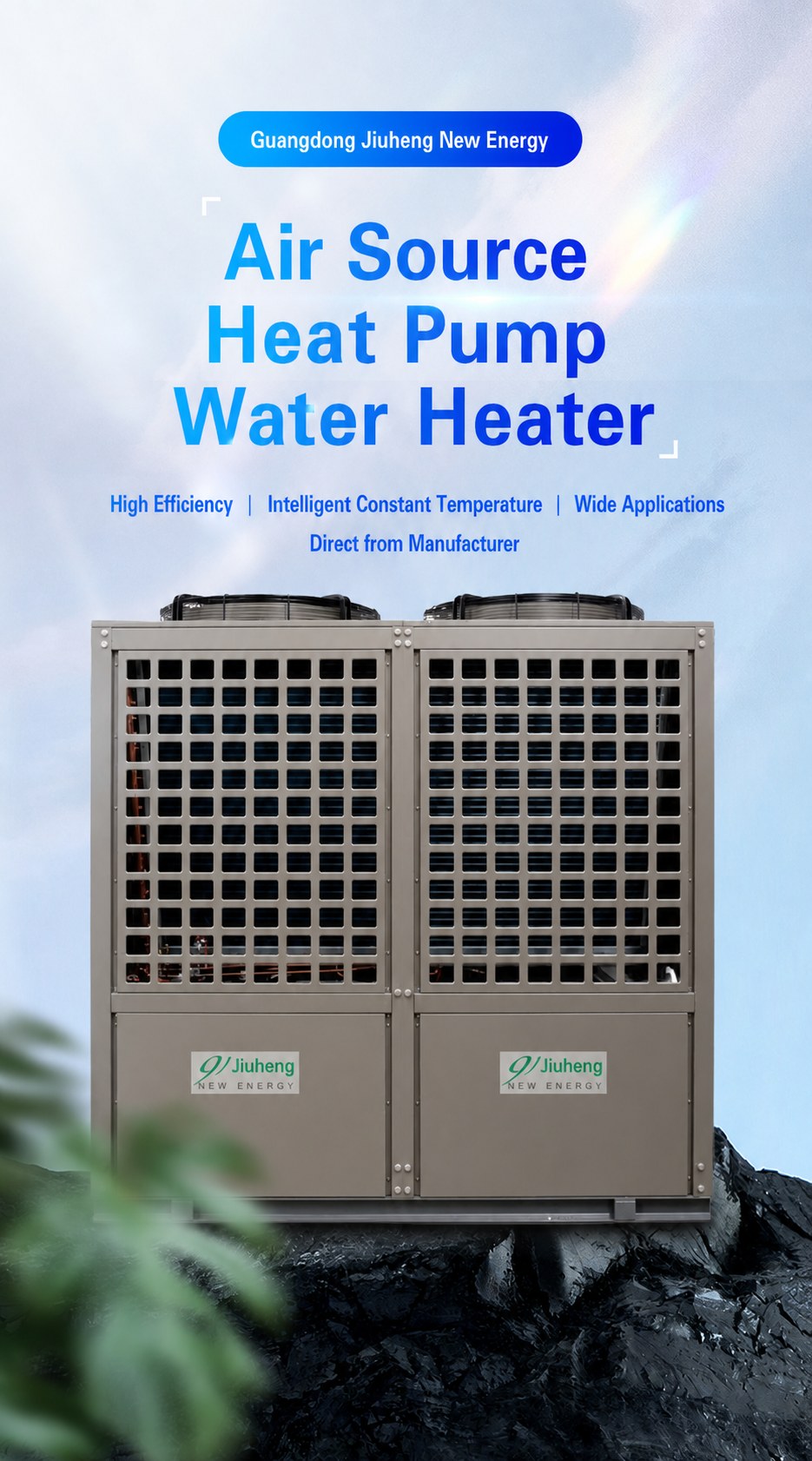 Large Commercial Air Source Heat Pump Water Heater System detail 2