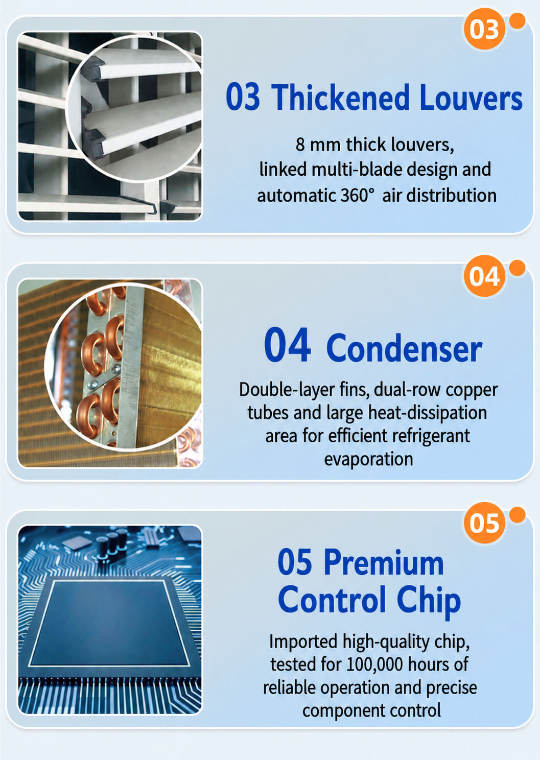 JiuHeng suspended industrial air cooler detail 6