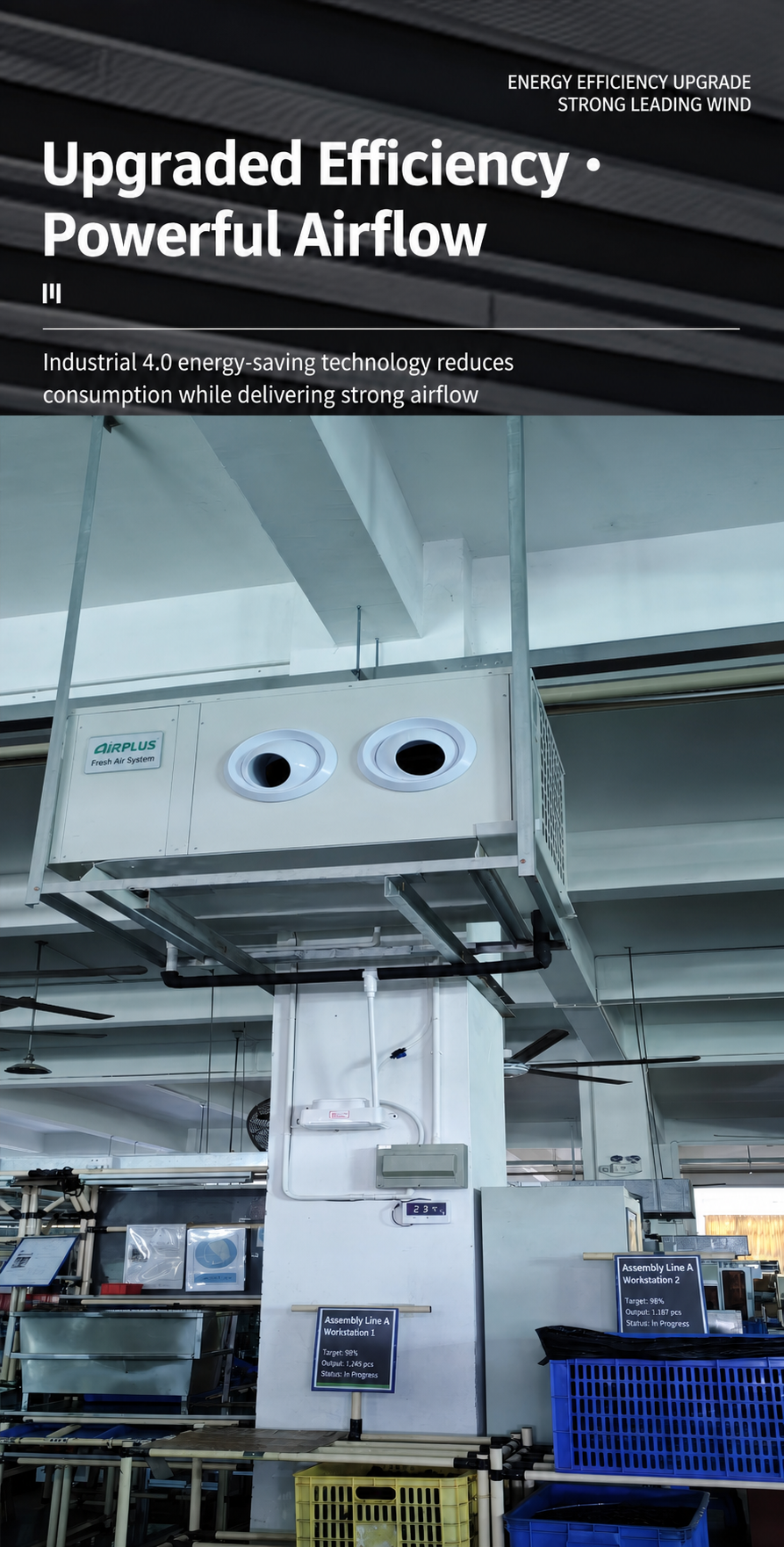 JiuHeng suspended industrial air cooler detail 10